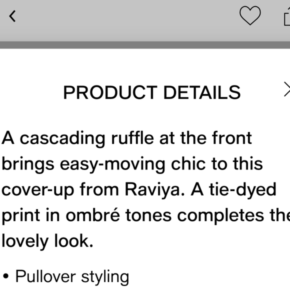 Raviya Tie-Dyed Waterfall-Hem Tube Dress Cover-Up XL - Picture 8 of 8